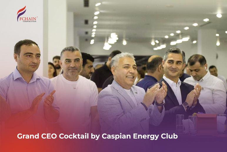 Business leaders gathered at the Grand CEO Cocktail held by Caspian Energy Club