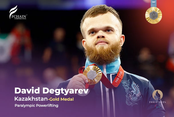 Kazakhstan’s Powerlifter David Degtyarev Wins Gold Medal at 2024 Paralympics in Paris