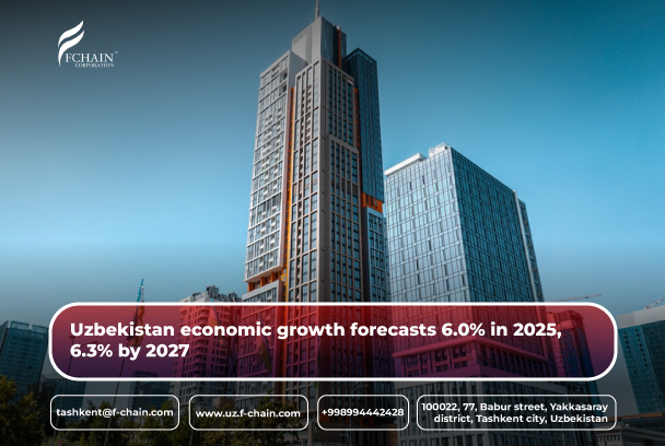 Uzbekistan economic growth forecasts 6.0% in 2025, 6.3% by 2027