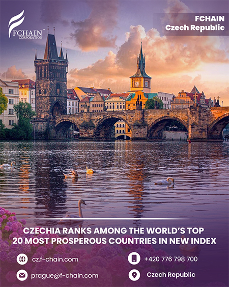 Czechia ranks among the world’s top 20 most prosperous countries